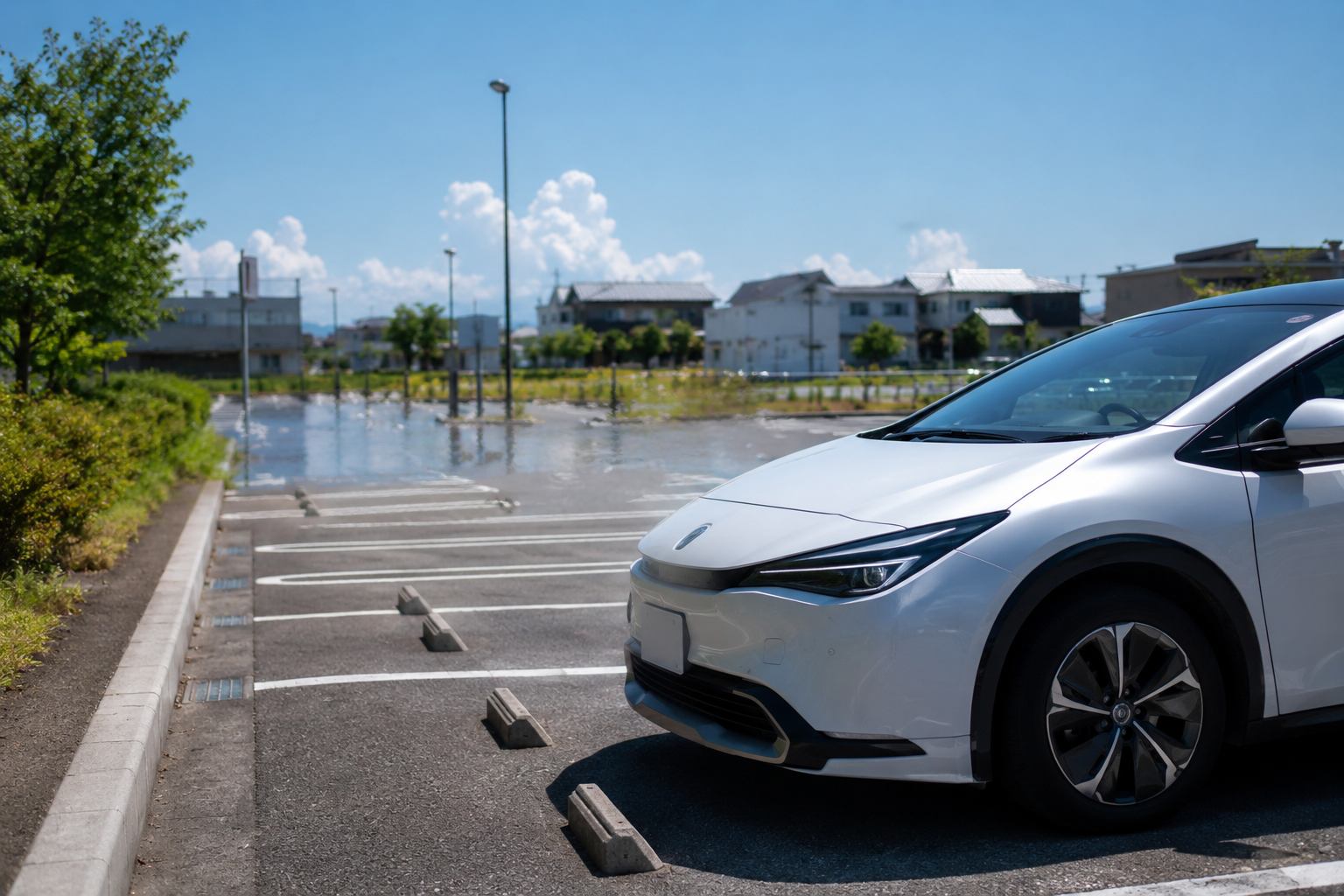 チャイルドシートとサンシェードを使った夏の車内暑さ対策