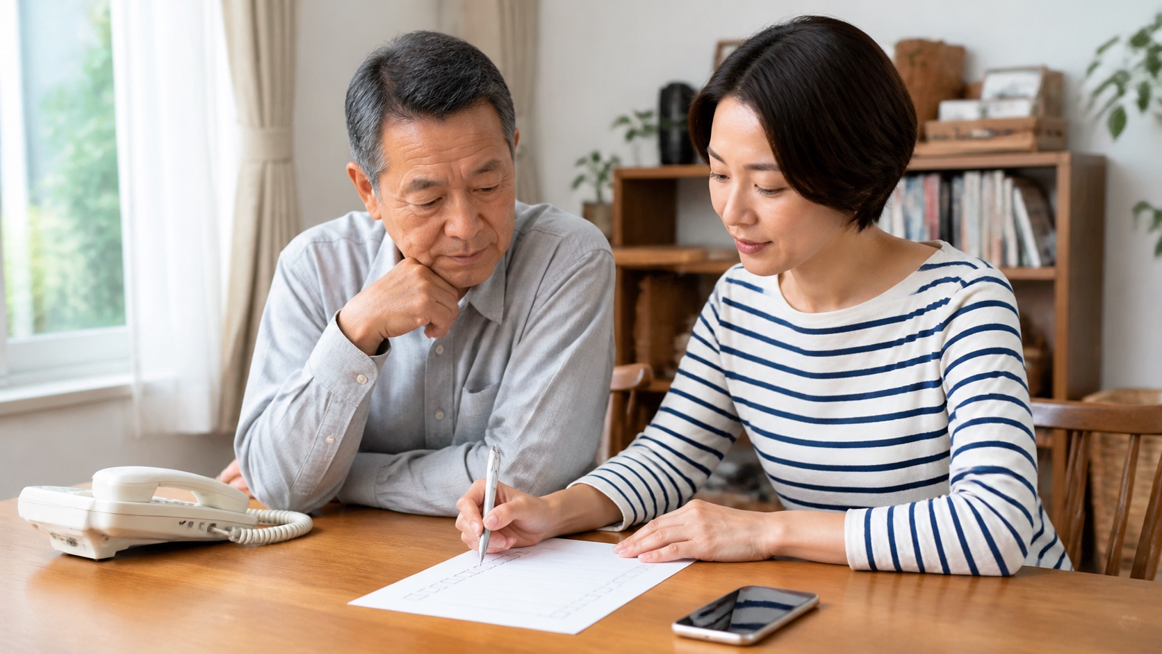 サブスクの請求明細を確認する家族