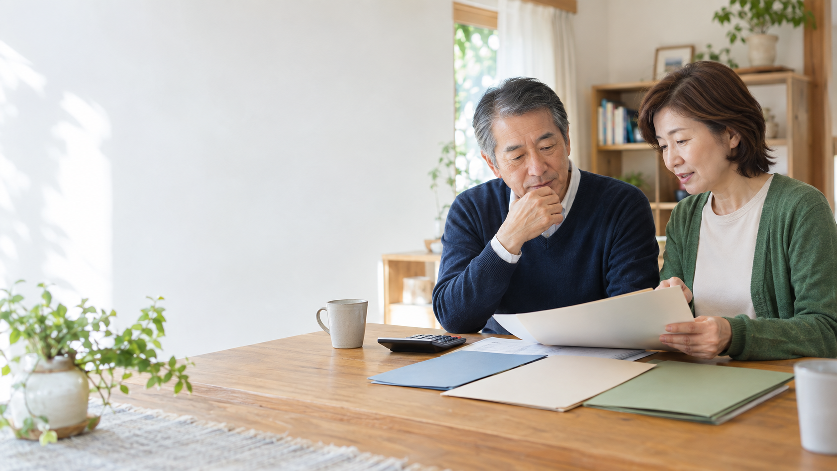 退職後の健康保険を家族で比較する夫婦